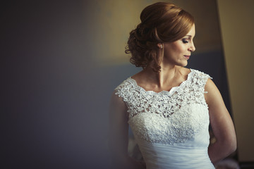 Beautiful bride posing