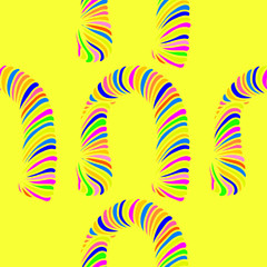 Fototapeta premium Seamless ornament background with abstract colorful shapes