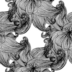 Seamless wavy pattern.
