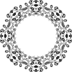 Decorative floral wreath