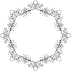 Abstract doodle frame