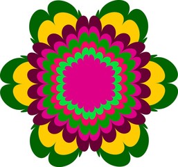 Colorful abstract mandala