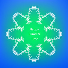 Colorful card Happy Summer Time
