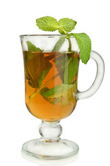 Cup tea with mint