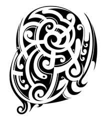 Maori style tattoo