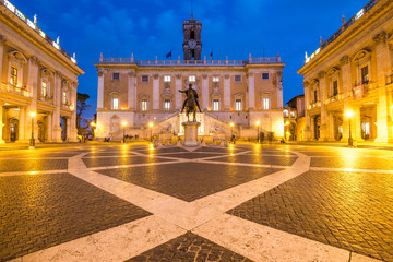 palazzo senatorio at campidoglio square 