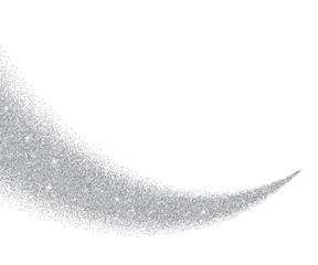 Abstract vector silver dust glitter star wave background