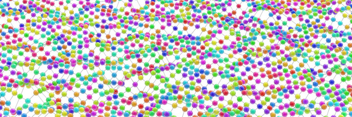Molecole 3d rendering background
