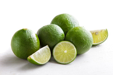 a group of fresh lime