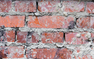 Red brick wall