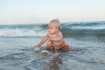Baby on the coast