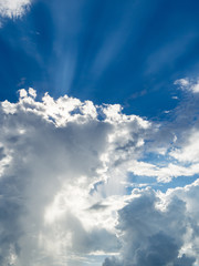 Blue sky with clouds