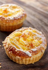 fresh homemade orange muffin cake
