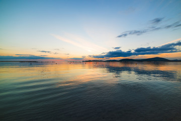Obraz premium Alghero shoreline at dusk
