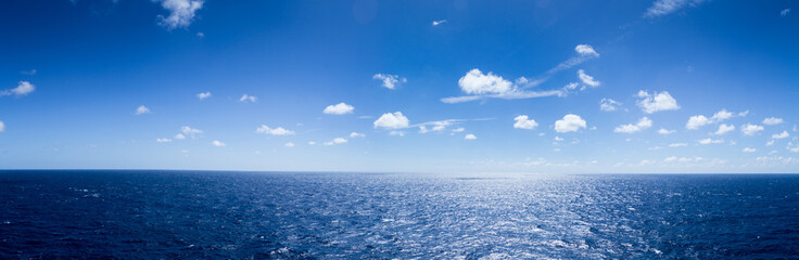 Blue Seascape Panorama