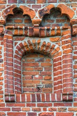 Bricked up window at church