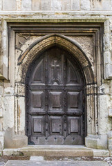 Fototapeta na wymiar Ornate Door at Church Entrance
