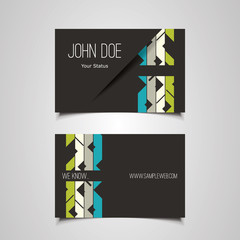 Business or Gift Card Design with Abstract Background