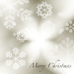  Silver Grey Christmas Background with Snowflakes 