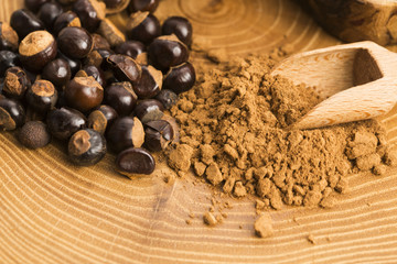 Guarana seeds and powder