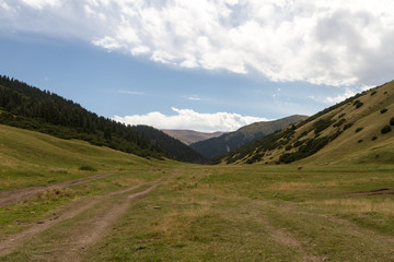 Valley in the mountains