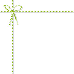 Background with bakers twine bow and ribbons