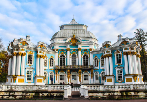 Hermitage Pavillion. Catherine Park, Tsarskoye Selo, St Petersburg, Russia