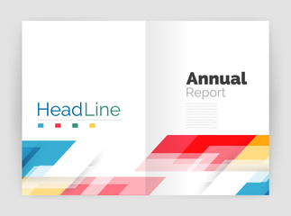 Modern line design, motion concept. Business annual report brochure templates