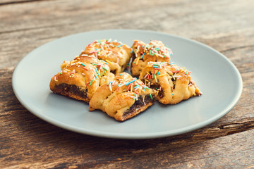 Buccellato - traditional Sicilian pastries stuffed with dried figs and raisins