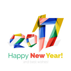 2017 Christmas and New Year Geometric Banner