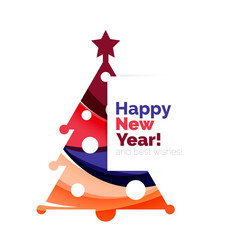 Christmas geometric banner, 2017 New Year