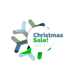 Christmas geometric abstract sale promo banner