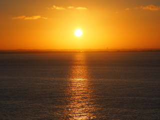 sonnenuntergang auf dem Meer