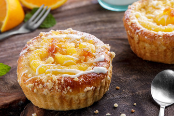 homemade orange muffin cake