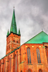 Fototapeta na wymiar St. Peter's Church in Lubeck - Germany