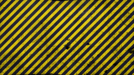 Black and yellow diagonal lines - warning lines - 16:9 ration