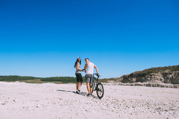 Fototapeta premium hiking biking