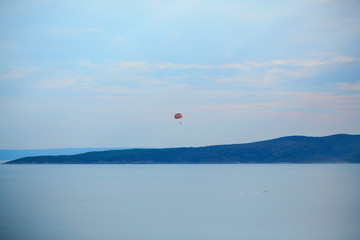 Seascape with parachute