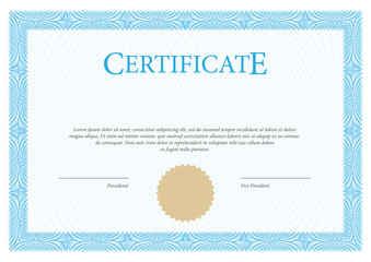 Certificate and diplomas template.