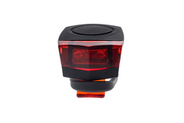 Detachable bicycle safety red blinking tail LED light.