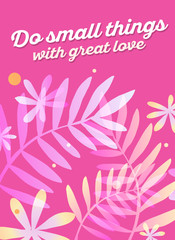 Vector illustration of wonderful floral watercolor  template wit