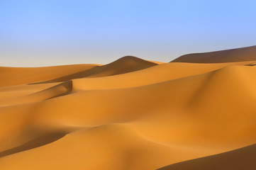 Fototapeta na wymiar Sand Dune in Desert - Female Body