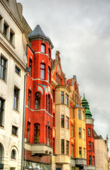 Buildings in the old town of Lubeck - Germany