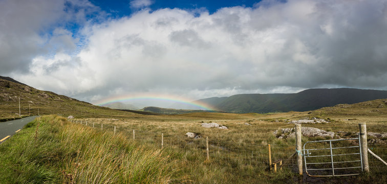 Rainbow in Ireland Countryside