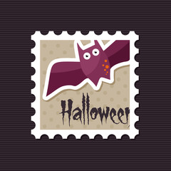 Halloween Bat stamp