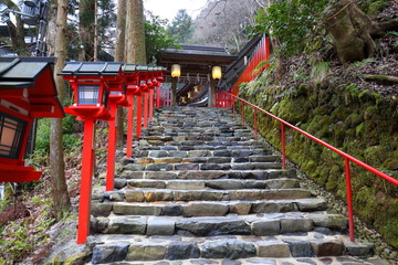 京都　貴船神社　石段