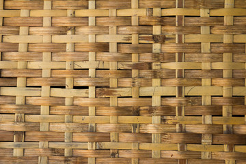 Closed up wooden weave texture background