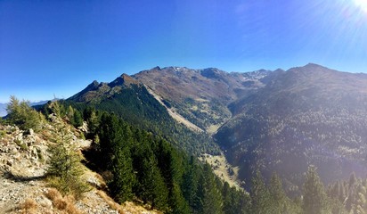 Naklejka premium Bergblick auf Viggartal in Tirol
