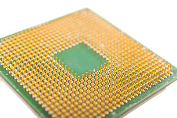 CPU. On white, isolated background.
