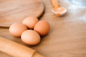 Chef preparing dough - cooking process